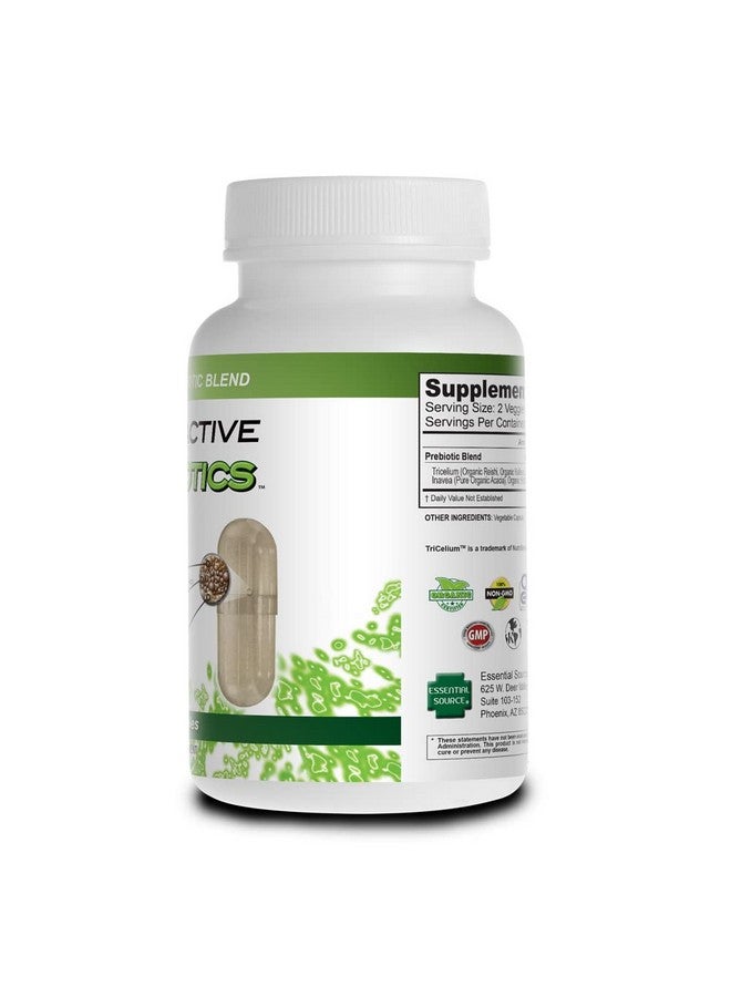 Essential Source Triactive Prebiotics Capsules - Organic Tricelium Mushroom Blend, Pure Acacia, VitaFiber Prebiotic Supplement - Natural, Vegan, Non-GMO Prebiotics For Women & Men - 60 Veggie Capsules - Image 5