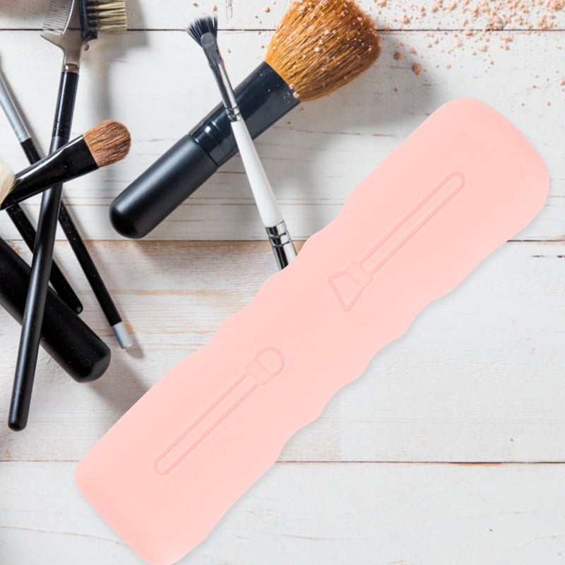 4pcs Silicone Makeup Brush Holder Makeup Sponge Holder Travel Makeup Tool Organizer - Image 5