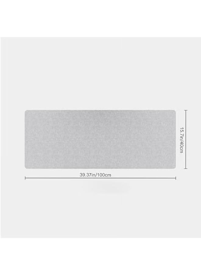 PROMASS Non-Slip Felt Desk Pad，Extra Large Felt Mouse Pad(100×40cm)light grey  - Image 2