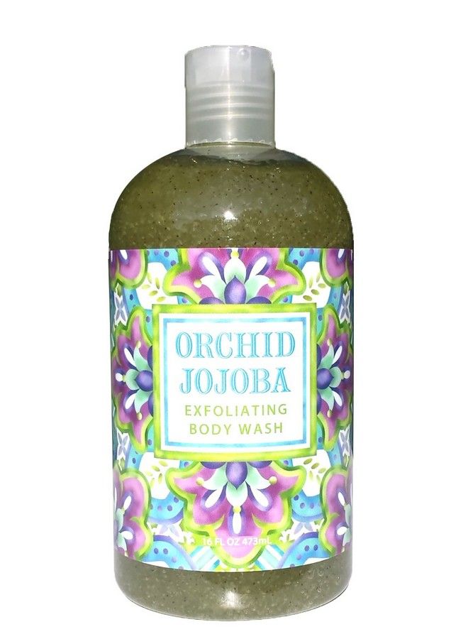 greenwich bay Orchid Jojoba Exfoliating Body Wash For Men And Womengentle Body Scrub Parabens Free Sulphates Freeblended With Loofah Apricot Seedmoisturizing Shea Butter And Jojoba Oil 16 Oz. - Image 1