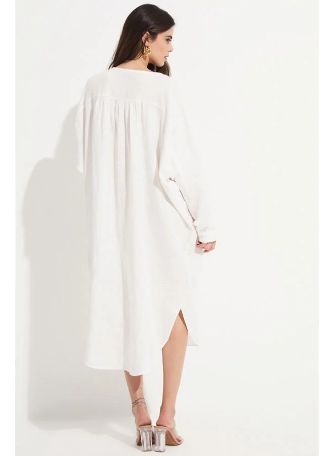 JUNE Oversized Linen Dress