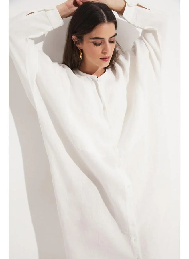JUNE Oversized Linen Dress