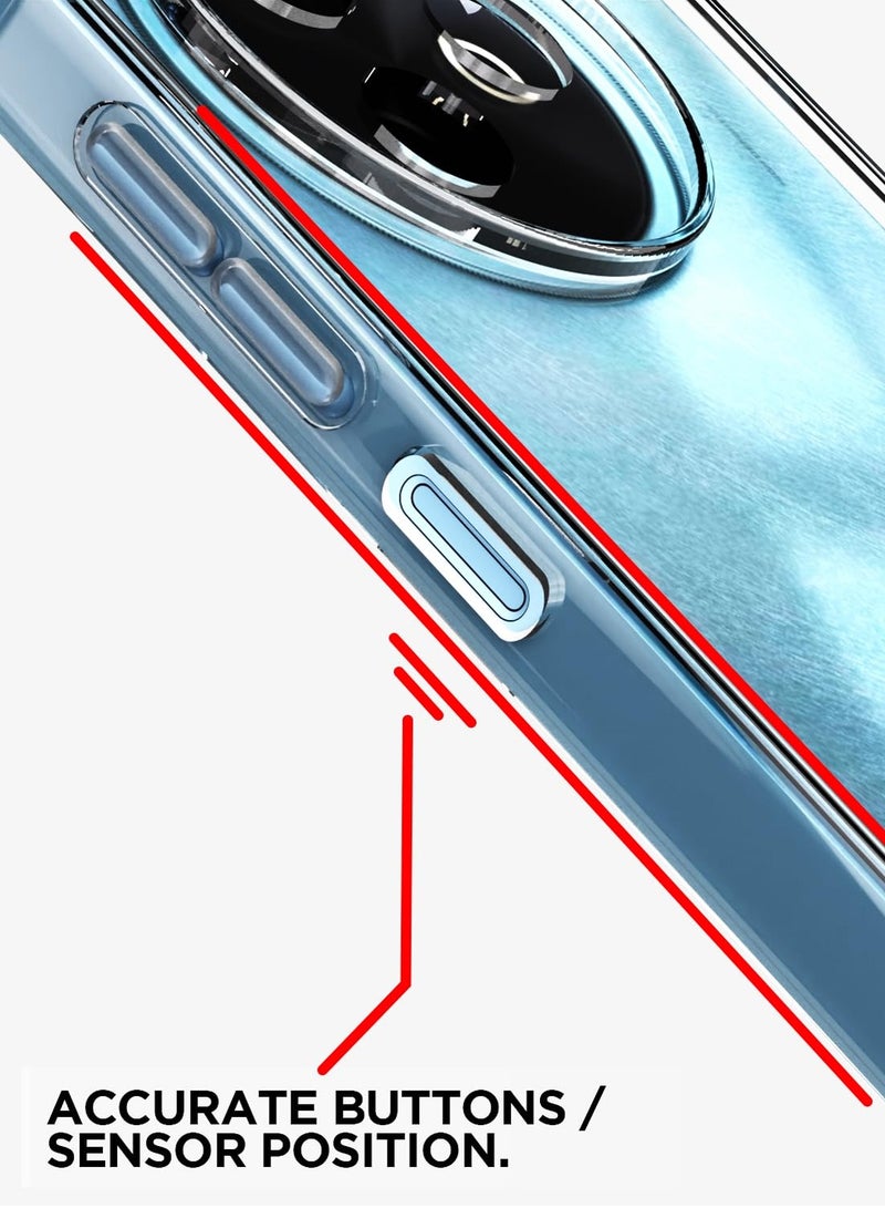 دبليو تيك جراب حماية زوايا من TPU لجهاز vivo Y39 5G 2025 مع غطاء من البلاستيك الصلب (MCTPTN) - شفاف - Image 4