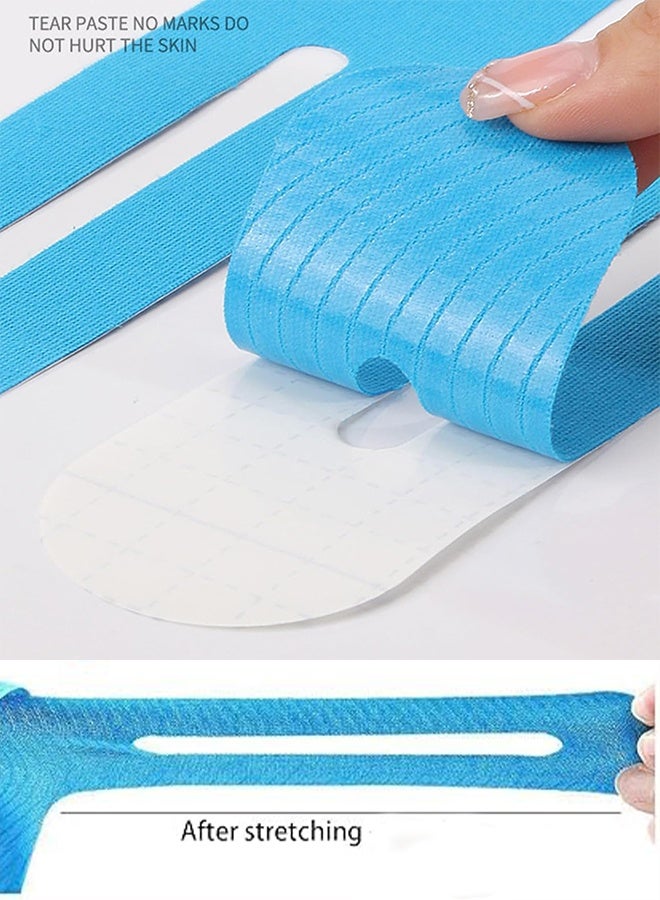 KANGLI 4 Pcs Precut Kinesiology Tape for Knees, Knee Support & Stability, Knee Pain Relief Athletic Tape - Waterproof & Elastic, Breathable Hypoallergenic  Tape - Image 3