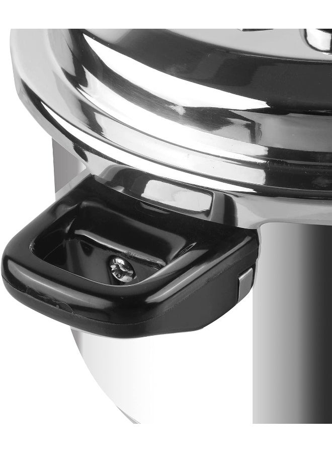 VINOD ComboLiters Sandwich Bottom Stainless Steel Pressure Cooker Combo Set of 2 with common Lid | 4.5 Litre and 7 Litre | Induction and Gas Base | ISI and CE Certified silver - Image 4