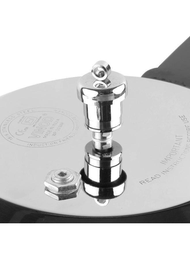 VINOD ComboLiters Sandwich Bottom Stainless Steel Pressure Cooker Combo Set of 2 with common Lid | 4.5 Litre and 7 Litre | Induction and Gas Base | ISI and CE Certified silver - Image 3