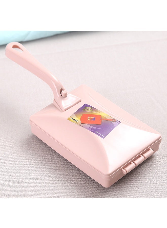 HOMESTAR Portable Hand Twin Roller Type Dusting Brush, Cleaning Brush, Carpet Clean,For sofa ,Bed,Blanket,Carpet Remove Dusting - Pink ﻿ - Image 1