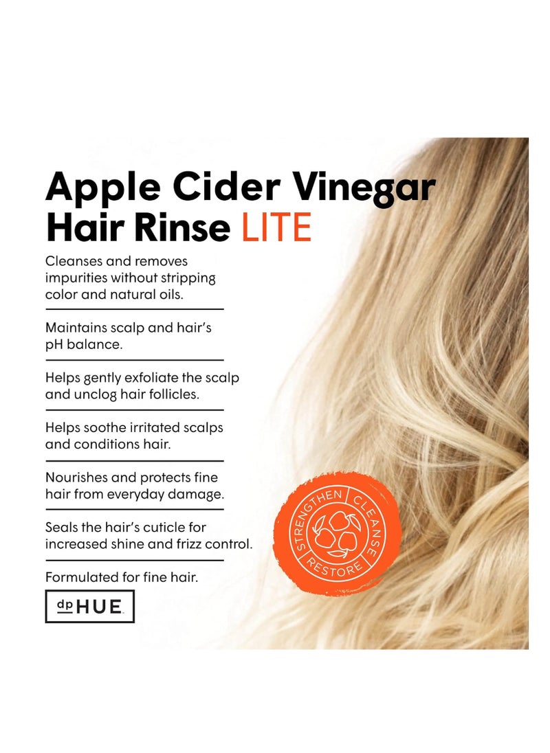 dpHUE Apple Cider Vinegar Hair Rinse Lite, 8.5 oz - Shampoo Alternative, Hair & Scalp Cleanser - Won’t Weigh Fine Hair Down - Helps Remove Buildup & Protects Natural Hair Oils - pzsku/Z15381F16457739C24C6FZ/45/_/1722441748/e2b00997-6a2e-4756-8f6a-a72d02bd15da