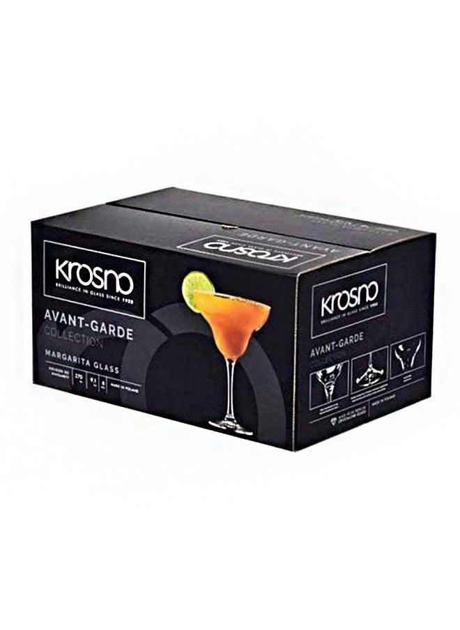 Krosno Krosno Margarita Cocktail Glasses | Set of 6 | 270 ML | Large Coupe Cocktail Glasses | Perfect for Home, Restaurants and Parties | Dishwasher Safe  - Image 3