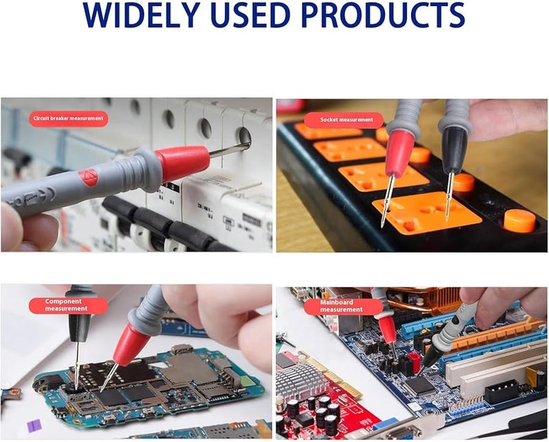 Professional 1000V 20A Multimeter Test Leads with Strong Rubber Grip for Electrical Testing - Image 3