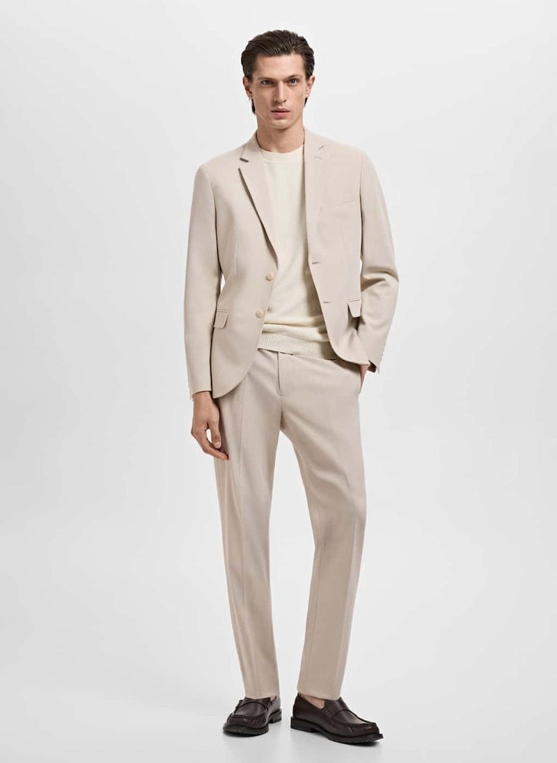 Mango Man Super Slim-Fit Suit Jacket In Stretch Fabric  - Image 5