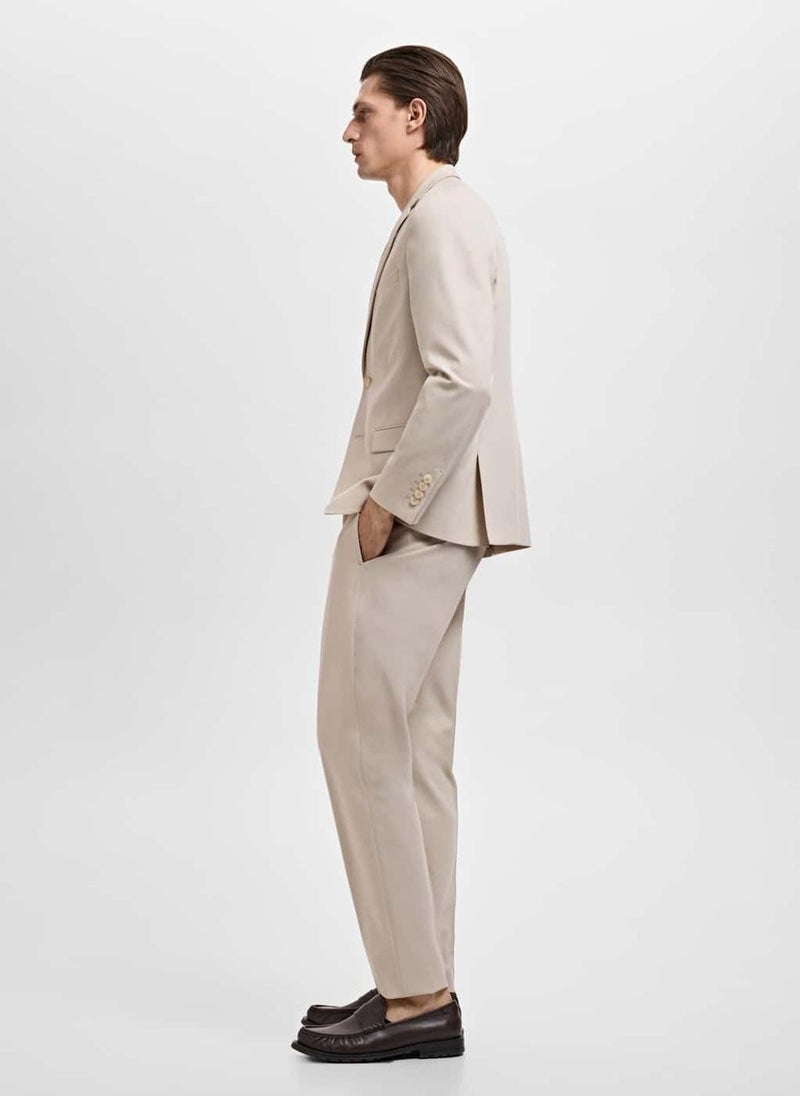 Mango Man Super Slim-Fit Suit Jacket In Stretch Fabric  - Image 3