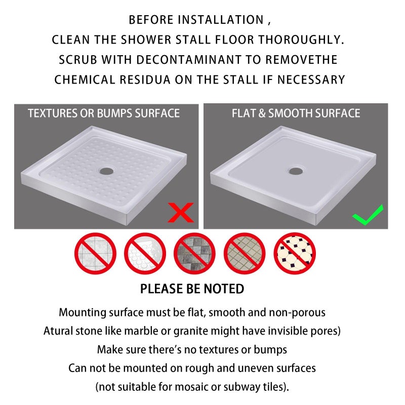 Yimobra Shower Stall Mat Non Slip, 21x21 Inch, Soft Square Bath Mat for Shower with Suction Cups and Drain Holes, Stall Floor Mats for Bathroom, Machine Washable, Bathroom Accessories, Clear Blue - Image 3