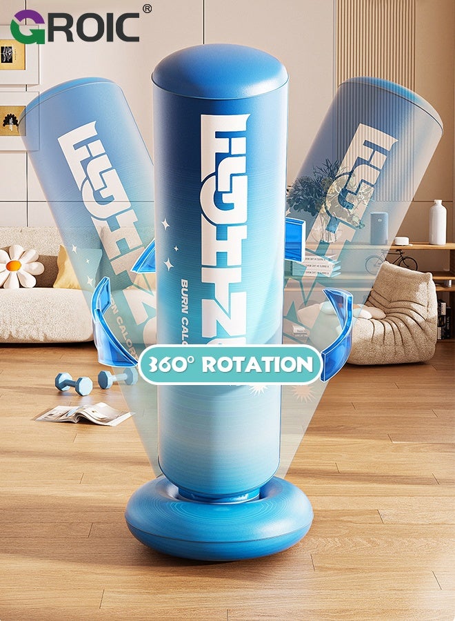 GROIC Inflatable Punching Bag, 57 Inch Stable Inflatable Boxing Bag, Larger Stable Kids Inflatable Boxing Bag Set, Gifts for Boys & Girls for Practicing Karate, Taekwondo, MMA - Image 3