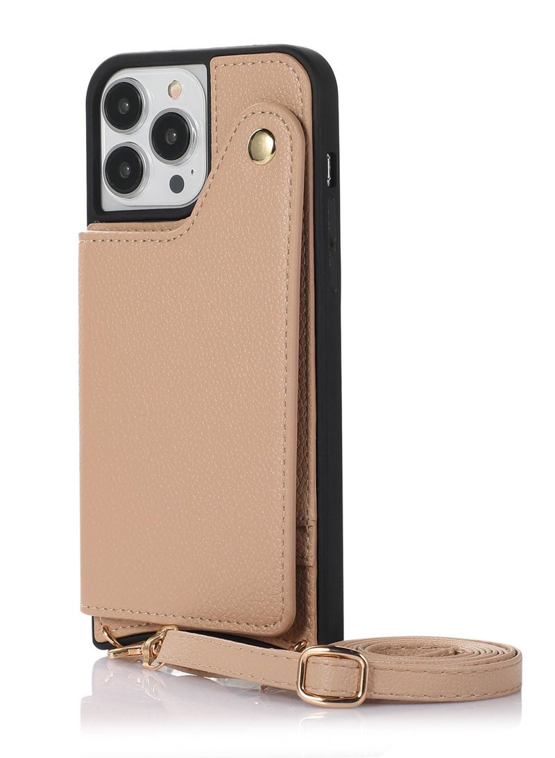 Suteni Back Cover Leather Protective Mirror Inside Mobile Phone Case for iPhone - Image 1