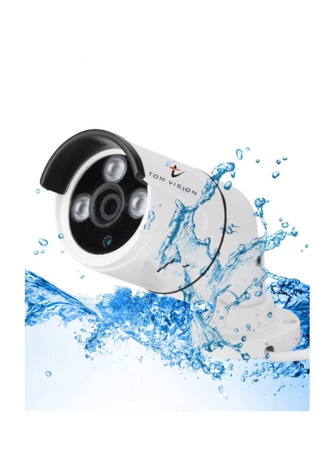 تومفيجن مجموعة كاميرات مراقبة IP أسطوانية مزودة بـ 4 قنوات بدقة 2 ميجابكسل وتدعم تقنية واي فاي وخاصية الرؤية النهارية والليلية - Image 3