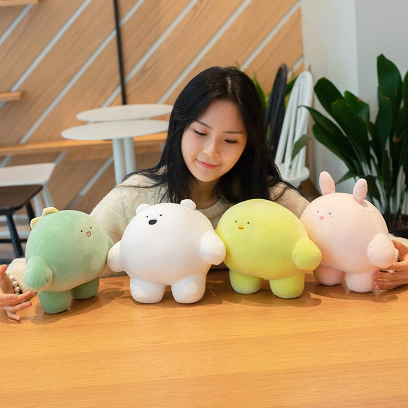 REFAHB 9" Cylindrical Dinosaur Plush Stuffed Toy - Super Soft Hugging Pillow for Kids, Bedding, Sleep & Nap - Image 4