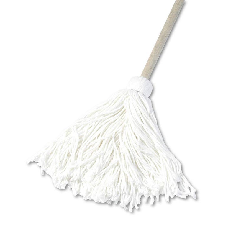 Boardwalk BWK116R 16 oz Rayon Fiber Head Deck Mop with Wooden Handle 6Carton - Image 1