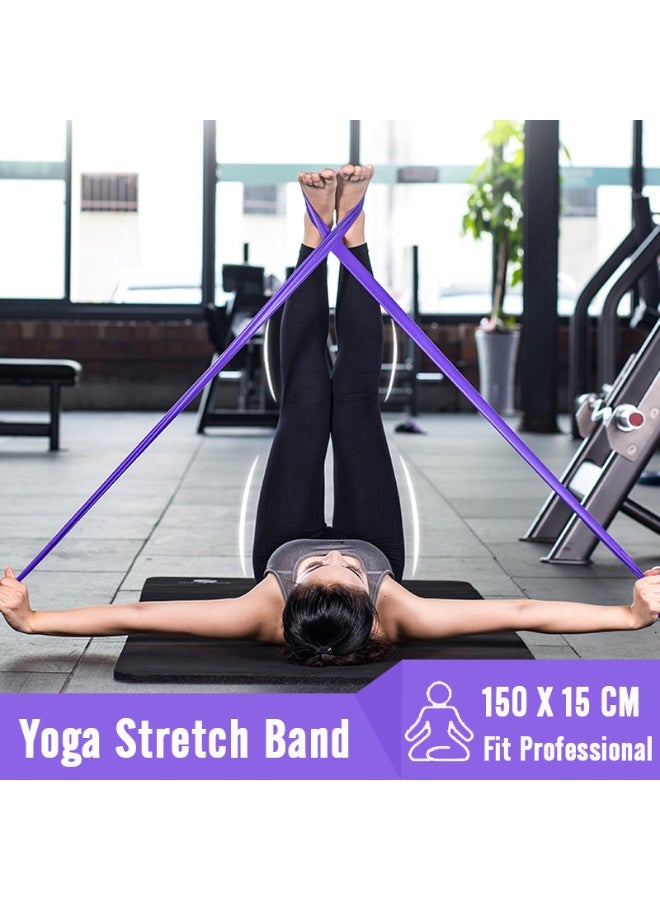 والالا مجموعة أدوات بيلاتس مكونة من 5 قطع للنساء لممارسة البيلاتس في المنزل، تتضمن حلقة بيلاتس سحرية، أحزمة مقاومة لتمارين الأرداف، كرة يوجا مقاس 25 سم، وحزام مقاومة على شكل رقم 8، وأحزمة يوجا للتمدد. - Image 2