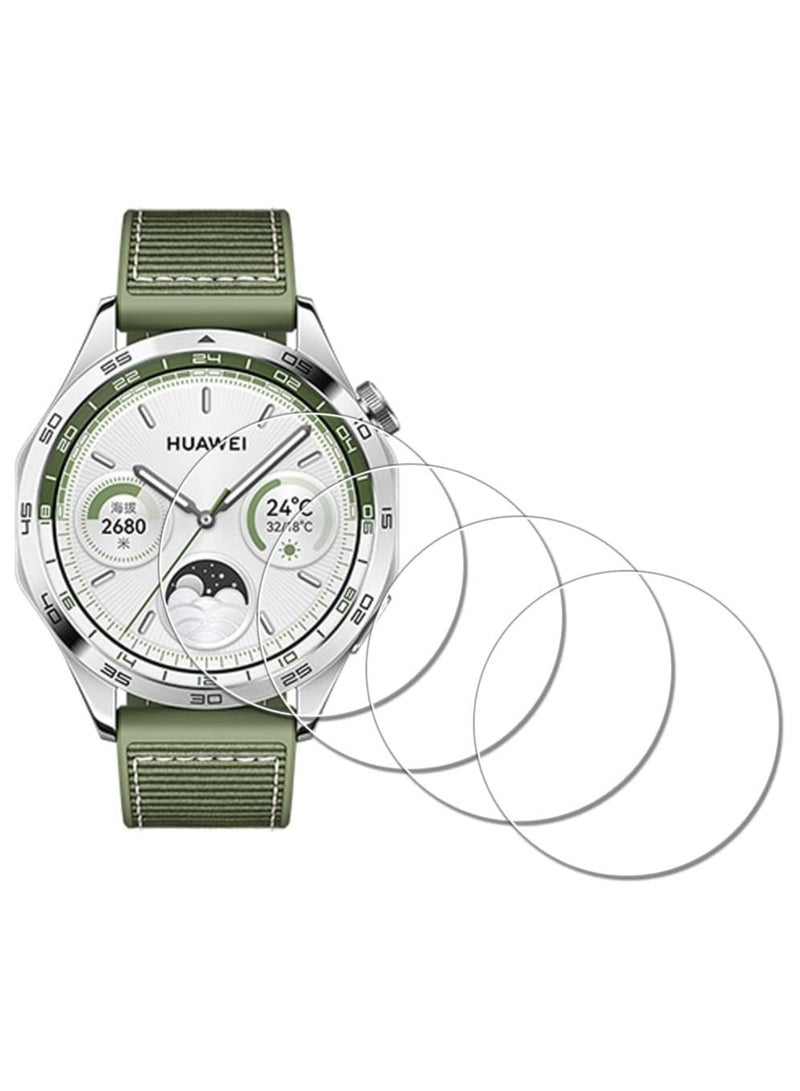 دينكس واقي شاشة ممتاز لساعة هواوي GT 4 مقاس 46 مم، غطاء حماية من الزجاج المقوى، زجاج أصلي، تركيب سهل للغاية بضغطة واحدة - Image 1