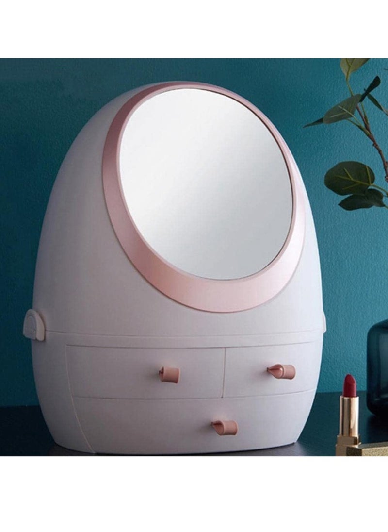 Generic - Makeup Cosmetic Storage Display Case Organizers Mirror Ordinary Mirror - Image 1