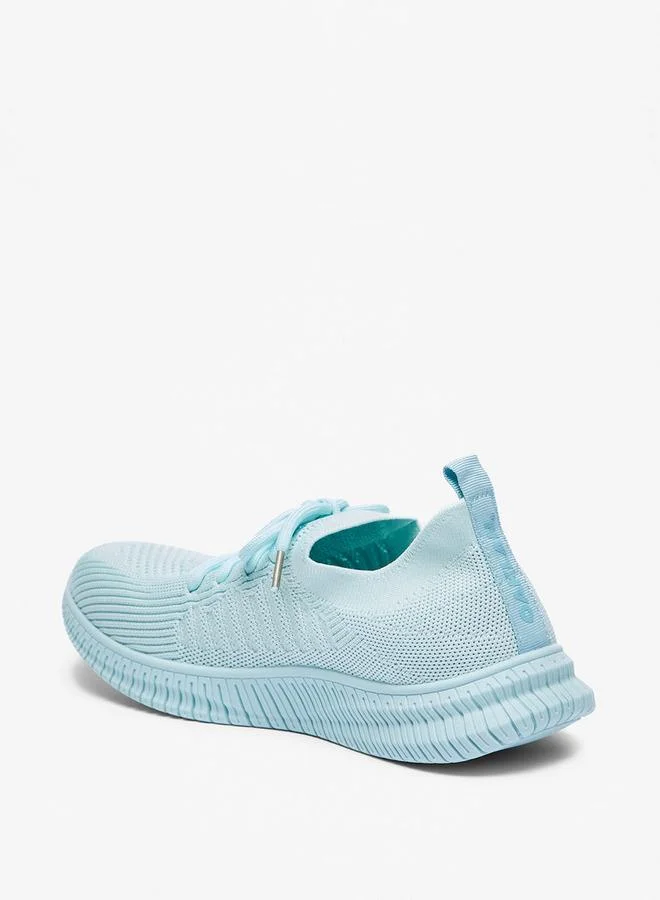 Oaklan by Shoexpress GREEN Mesh Detail Sports Shoes With Lace-Up Closure for Women | Best Price UAE