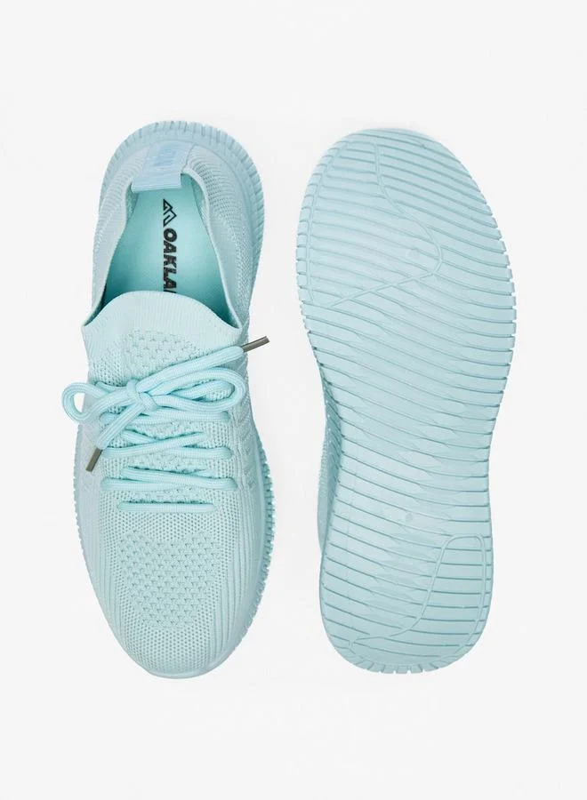 Oaklan by Shoexpress GREEN Mesh Detail Sports Shoes With Lace-Up Closure for Women | Best Price UAE