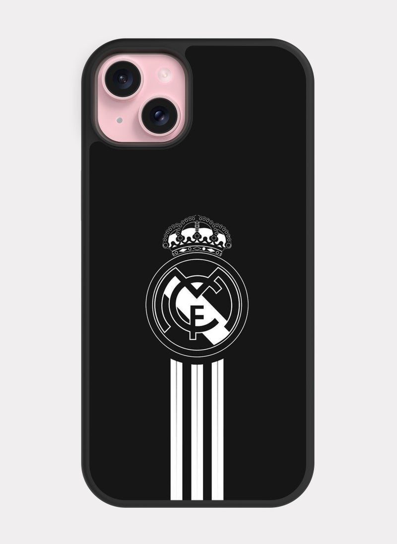 بكسلات كفر ايفون 15 بلس نادي ريال مدريد اسود - Image 1