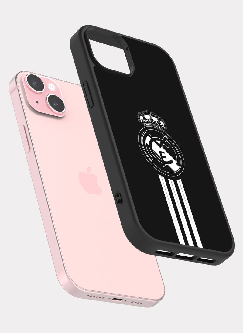 بكسلات كفر ايفون 15 بلس نادي ريال مدريد اسود - Image 2