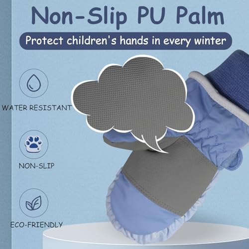 EVBEA Toddler Gloves Baby Winter Snow Gloves Boys KL L - Image 3