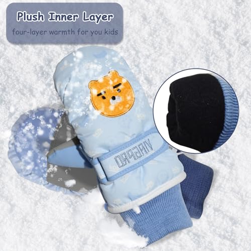 EVBEA Toddler Gloves Baby Winter Snow Gloves Boys KL L - Image 2