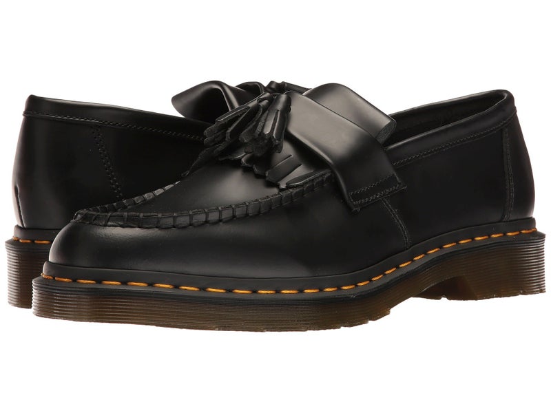 Dr Martens Dr. Martens Unisex Adrian Loafer Shoes – Leather Upper – Kiltie Fringe Detail – Cushioned Footbed & Sole Black Smooth UK 6 (US Men's 7, US Women's 8) Medium - Image 2