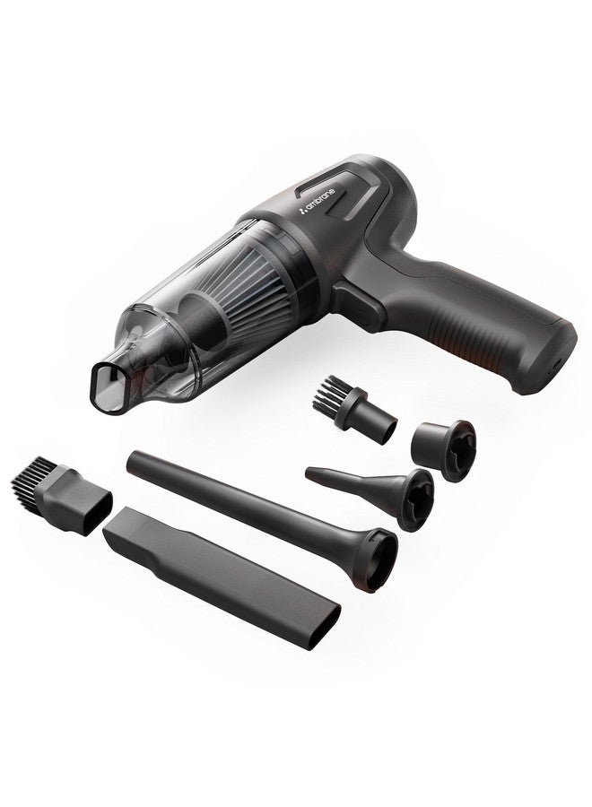 Ambrane 12kPA Powerful Suction 80W Wireless Hand Vacuum & Air Blower 2-in-1 Wireless Vacuum Cleaner, BLDC Motor HEPA Filter, Compact & Lightweight for Car, Home use, & Pet Hair (Mini Vac 02, Black) - Image 1