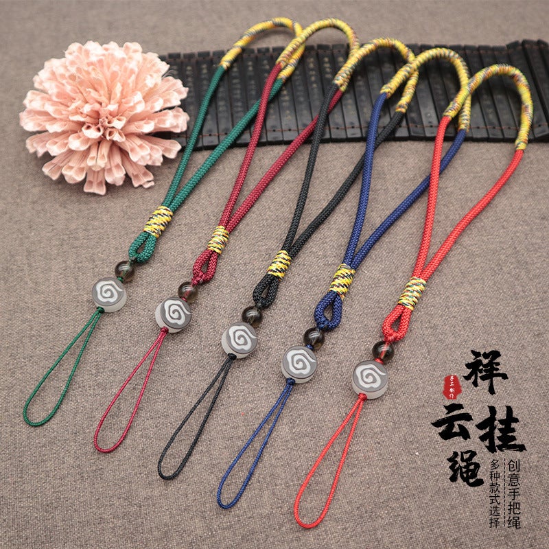 Creative Wrist Rope Wenwan Hand Piece Lanyard Hand Rope High-End Handmade Jewelry Rope Mobile Phone Chain Pendant Pendant Rope - Image 2
