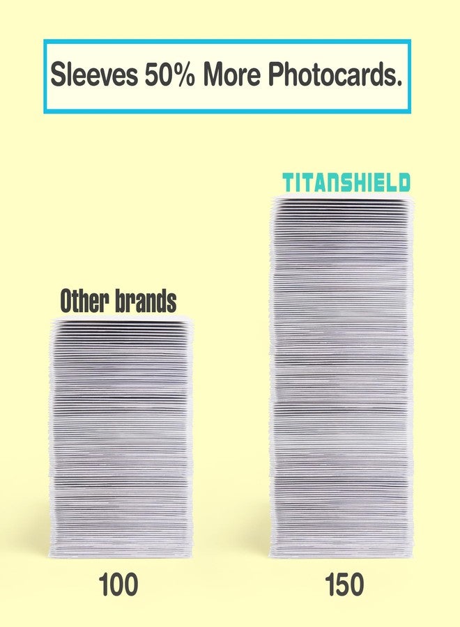 TitanShield 150ct. Premium Kpop Photocard Sleeves Card Protector Sleeves 57 x 88 mm for Albums - Image 5