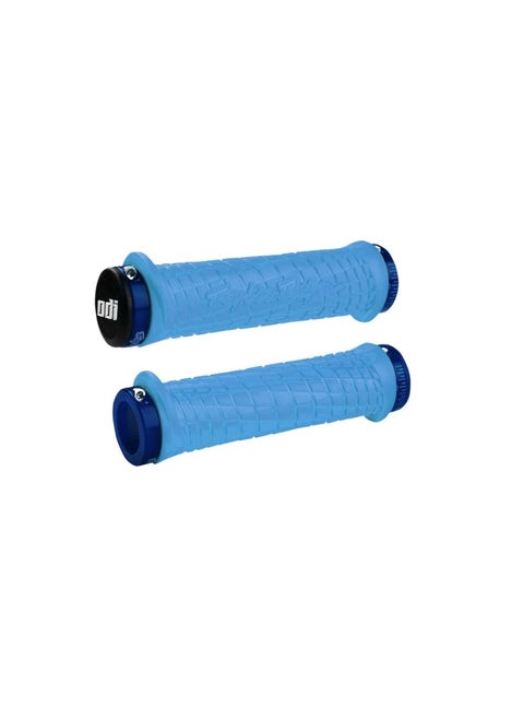 Riva ODI/Troy Lee Design Signature Series Lock-on PWC Grips - Blue