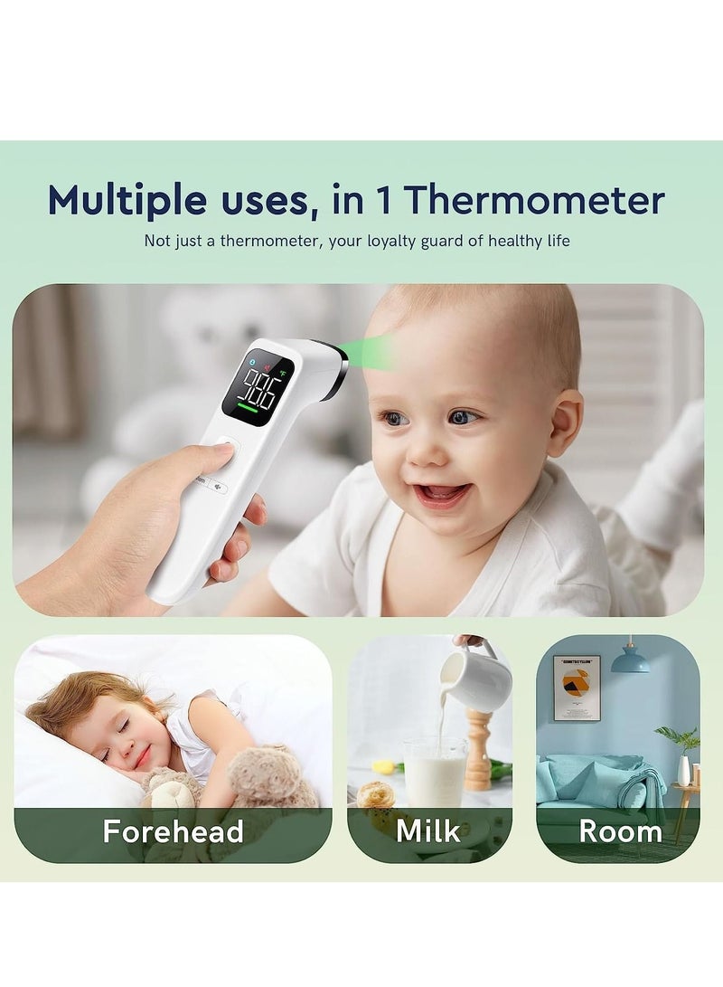 No-Touch Thermometer for Adults and Kids, Digital Forehead Thermometer with High Accuracy, Ultra Clear LED Screen, and Fever Alarm(White) - Image 5