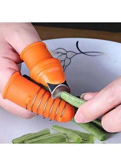 Generic Versatile Silicone Thumb Knife Set for Harvesting and Trimming, Orange  - Image 4