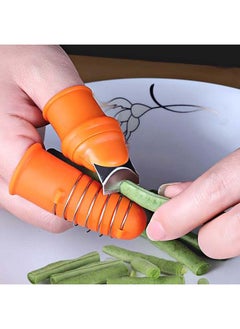 Generic Versatile Silicone Thumb Knife Set for Harvesting and Trimming, Orange  - Image 5