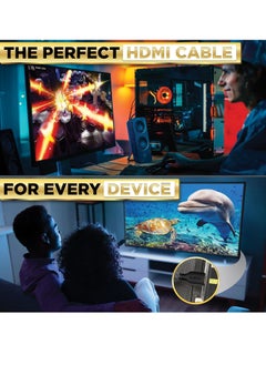 Gasin 1.5m HDMI Cable - High Speed HDTV with Ethernet Version 2.0, 4K UHD, HDR, Premium Quality  - Image 5