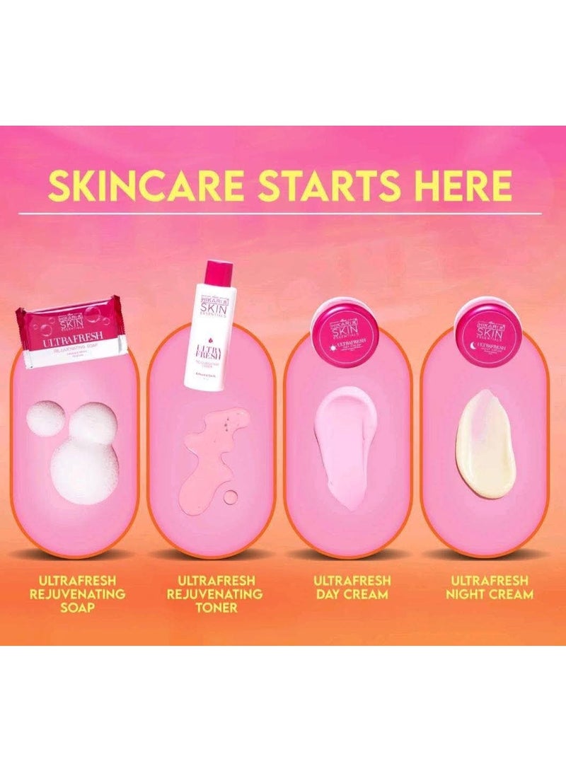 هيكاري مجموعة هيكاري الأساسية للعناية بالبشرة Ultrafresh الفاخرة لإعادة الحيوية - Image 3