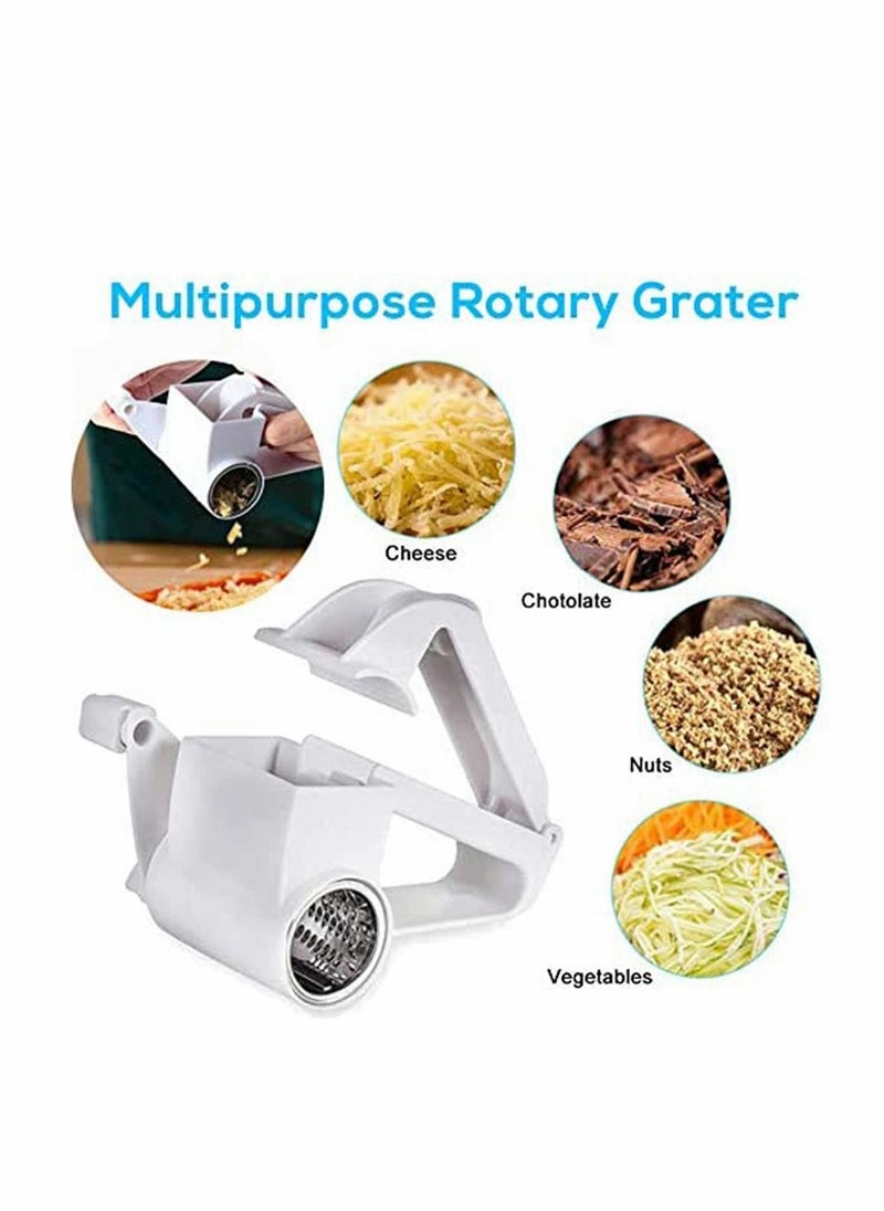 Y&D Rotary Cheese Graters, Manual Handheld Cutter with Stainless Steel Drum, Hand Crank Mini Kitchen Tool for Grating Hard Cheese, Chocolate, Nuts, Butter and More  - Image 4