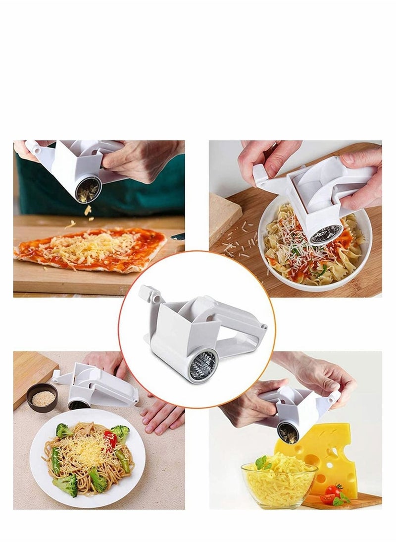 Y&D Rotary Cheese Graters, Manual Handheld Cutter with Stainless Steel Drum, Hand Crank Mini Kitchen Tool for Grating Hard Cheese, Chocolate, Nuts, Butter and More  - Image 2