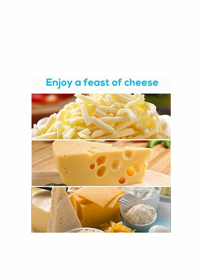 Y&D Rotary Cheese Graters, Manual Handheld Cutter with Stainless Steel Drum, Hand Crank Mini Kitchen Tool for Grating Hard Cheese, Chocolate, Nuts, Butter and More  - Image 3