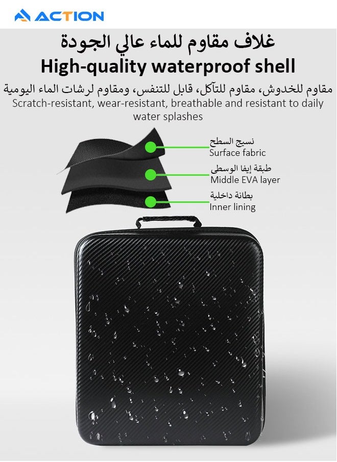 ACTION V60 Bag Coffee Set, Portable Travel Coffee Bag, Multi-Function Waterproof V60 Tool Bag for V60 Dripper, V60 Hand Gooseneck Kettle, and Accessories, Perfect for Camping, Traveling, Office(Only Bag)  - Image 4