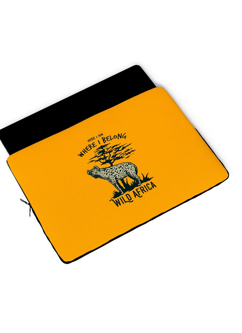 LOUD UNIVERSE Wild Africa Print Laptop Sleeve 13 inch Multicolour Tablet Sleeve - Image 4