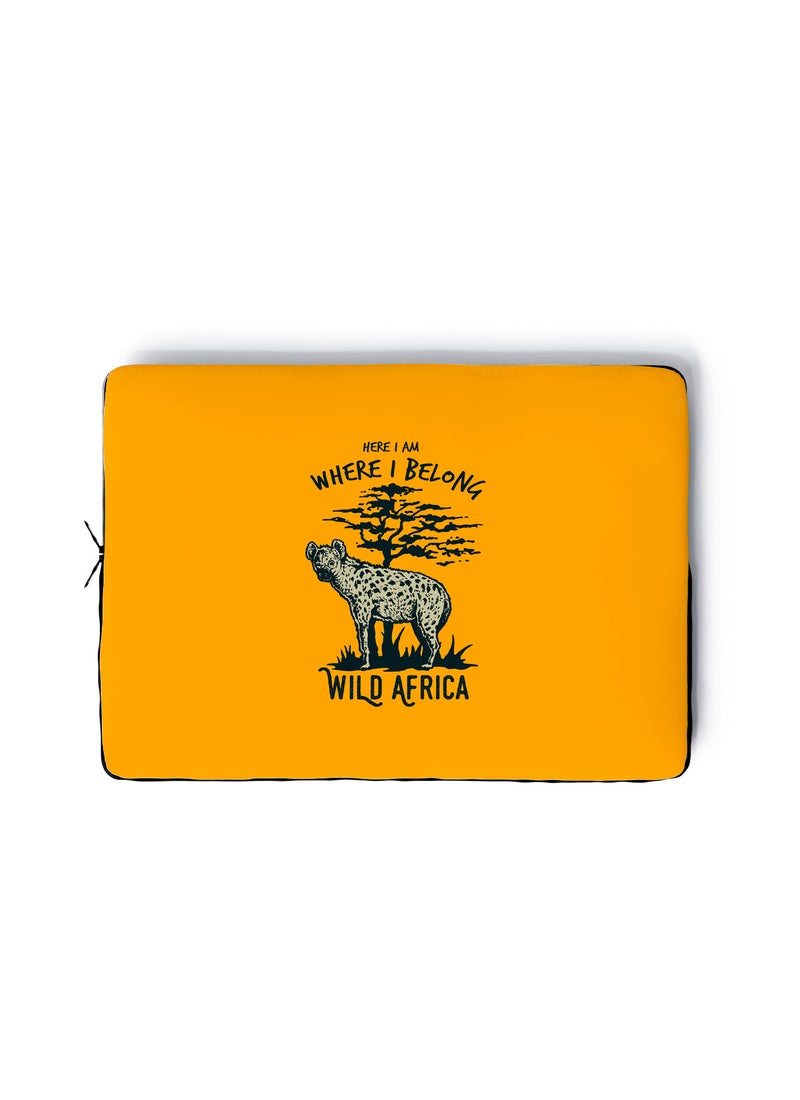 LOUD UNIVERSE Wild Africa Print Laptop Sleeve 13 inch Multicolour Tablet Sleeve - Image 1