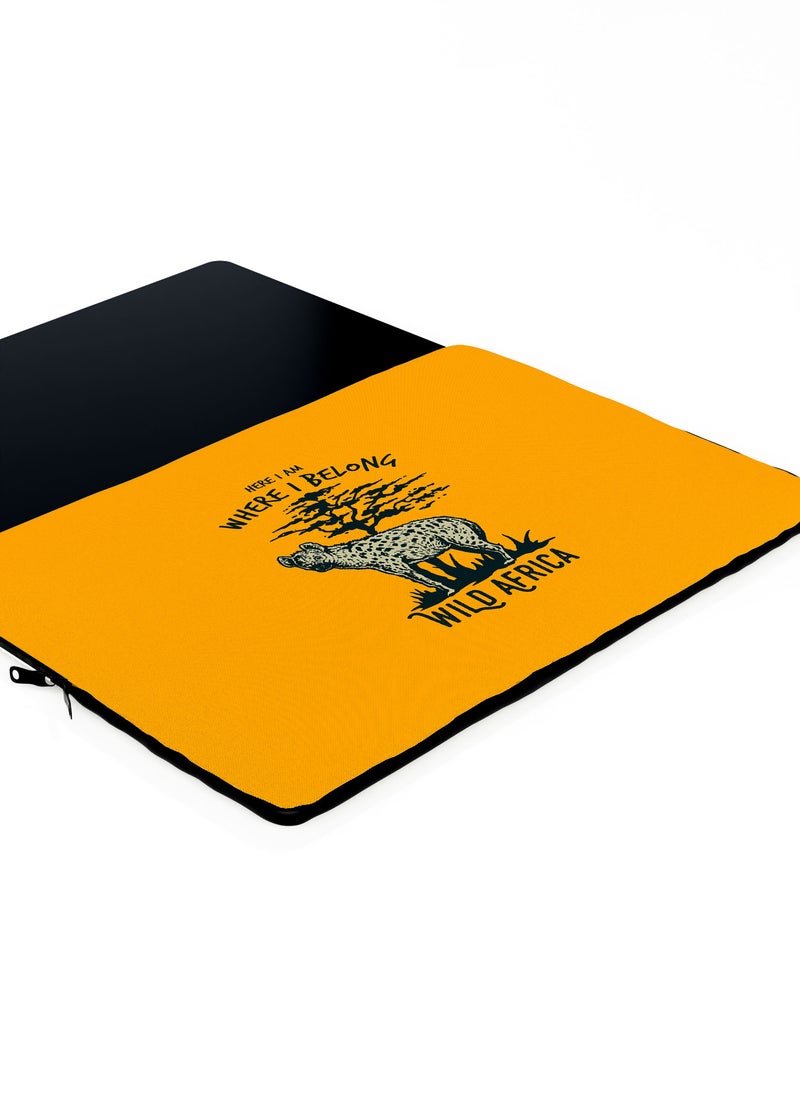 LOUD UNIVERSE Wild Africa Print Laptop Sleeve 13 inch Multicolour Tablet Sleeve - Image 3