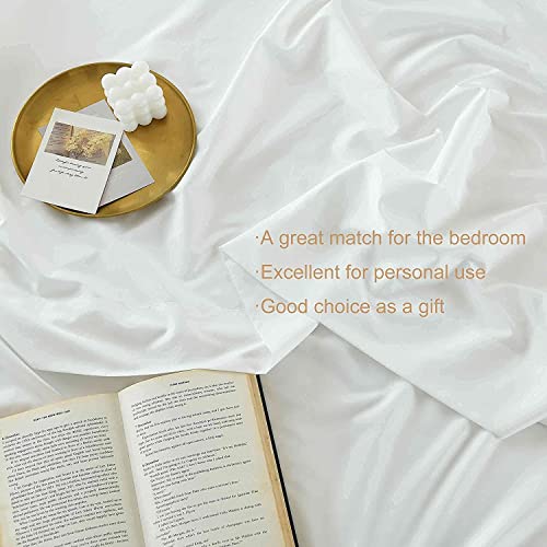 Filbert - Platinum Premium Collection Egyptian Cotton Bedsheet 400-TC Silver Grey Bedsheet with 1 - Pillow Covers - Single Bed - Image 5