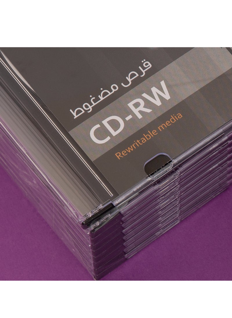 PRIMA Pack of 10 CD-RW Rewritable Discs 700MB / 80min, 4X-12X | Rewritable CD for Laptops, Desktops & Burners, Fast Copying and Portable Archiving - Image 3